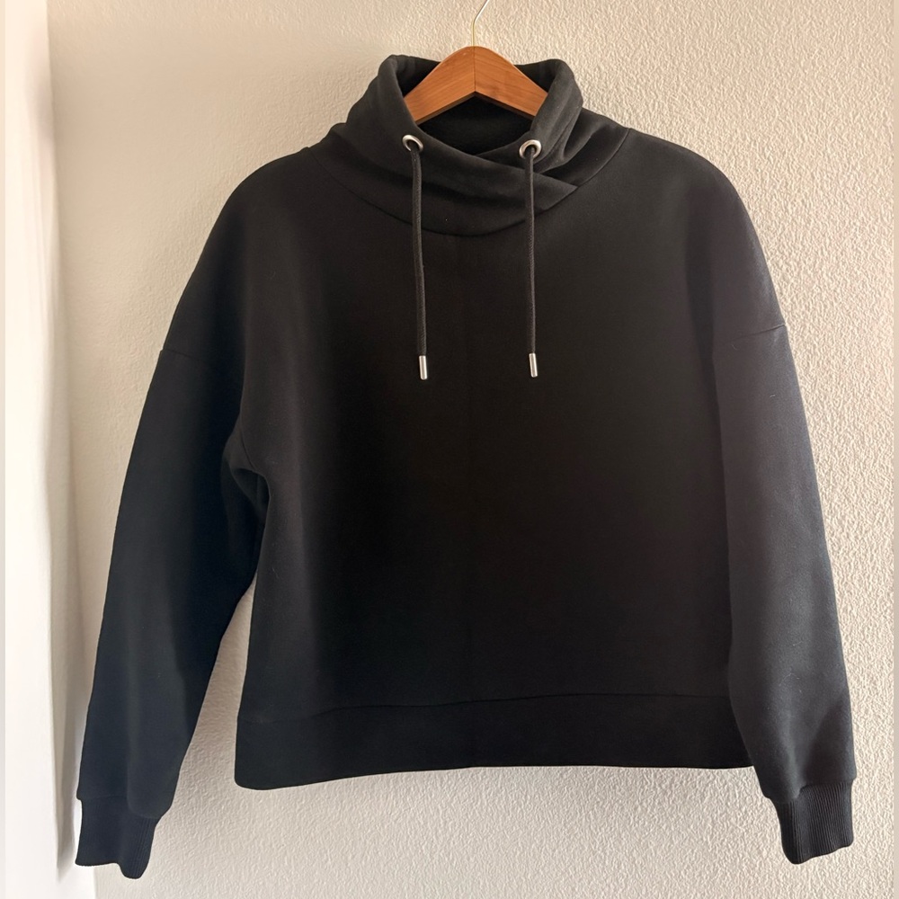 Banana Republic Black Cowl Neck Sweatshirt